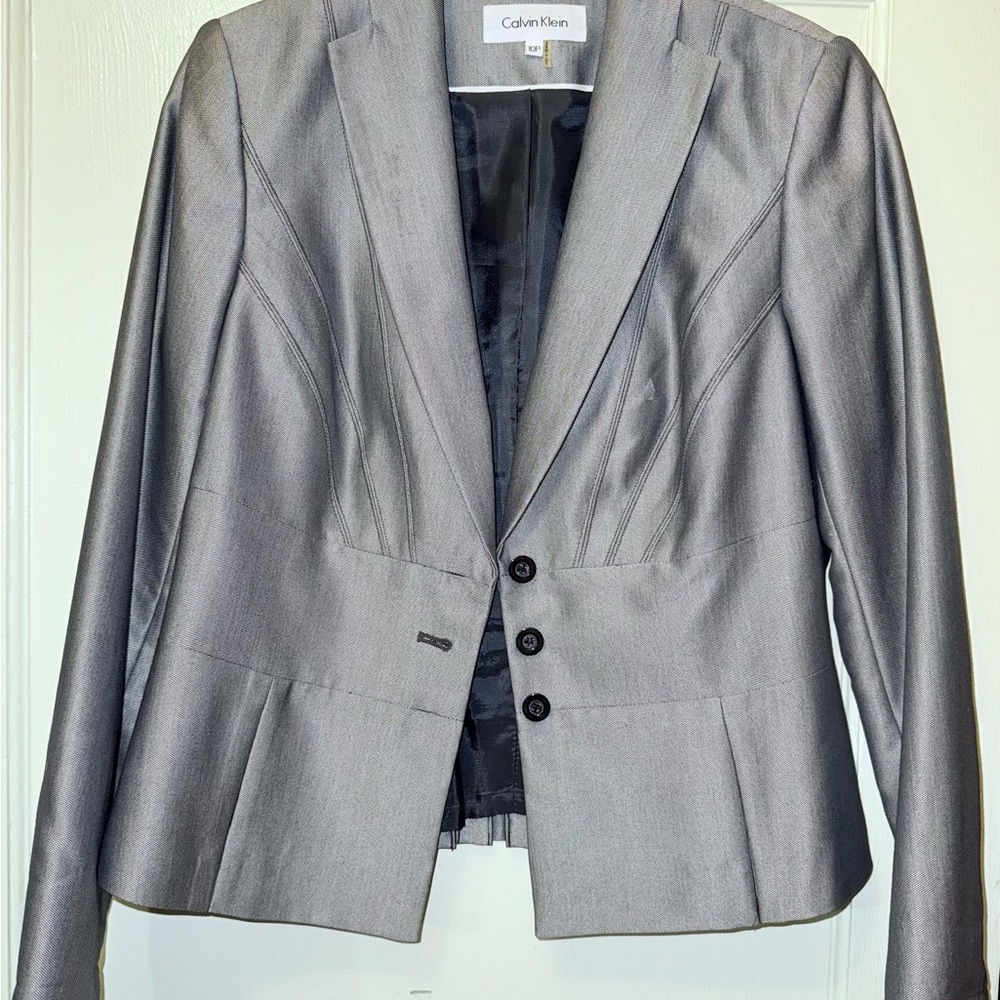 Calvin Klein Women's Gray Blazer